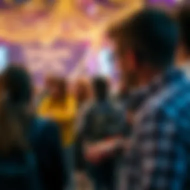 A vibrant community celebrating crypto rewards