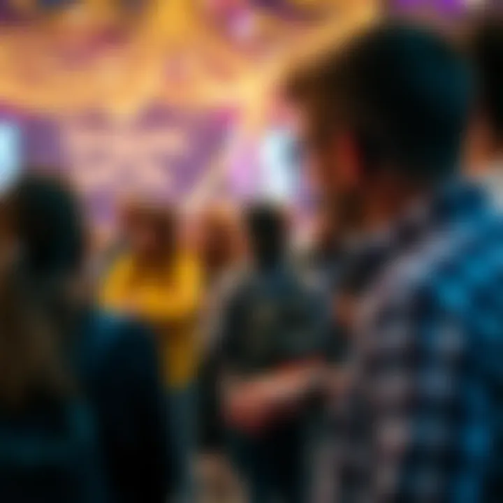 A vibrant community celebrating crypto rewards