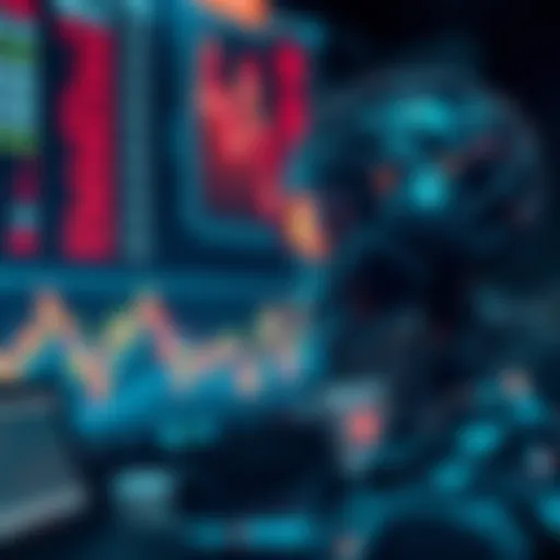 Artificial intelligence algorithms analyzing stock market data