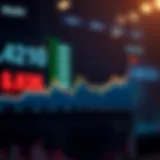 Graph illustrating market capitalization trends of various cryptocurrencies