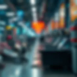 Conceptual representation of digital art and NFTs