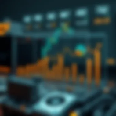 Chart illustrating market share and competitive positioning