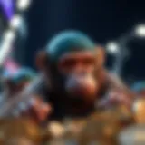 A vivid representation of a Bored Ape NFT showcasing unique traits