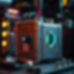 Detailed view of a Helium Miner device showcasing its features