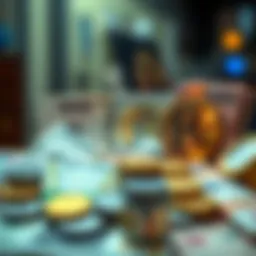 Currency exchange concept with US dollars and euros