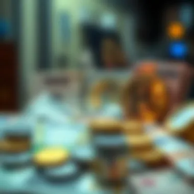 Currency exchange concept with US dollars and euros