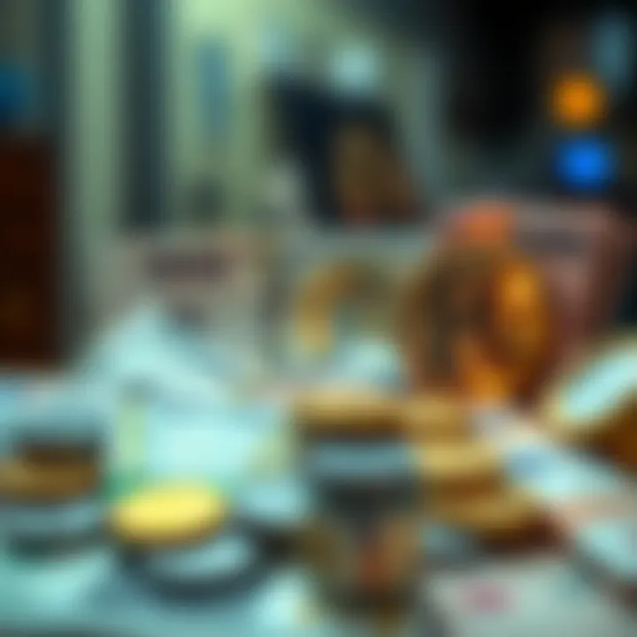 Currency exchange concept with US dollars and euros