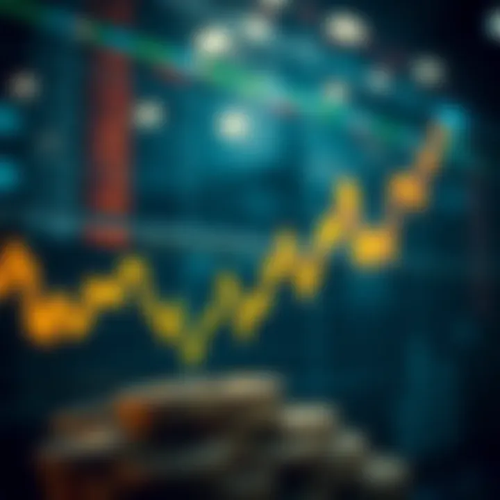 Graph showcasing exchange rate fluctuations