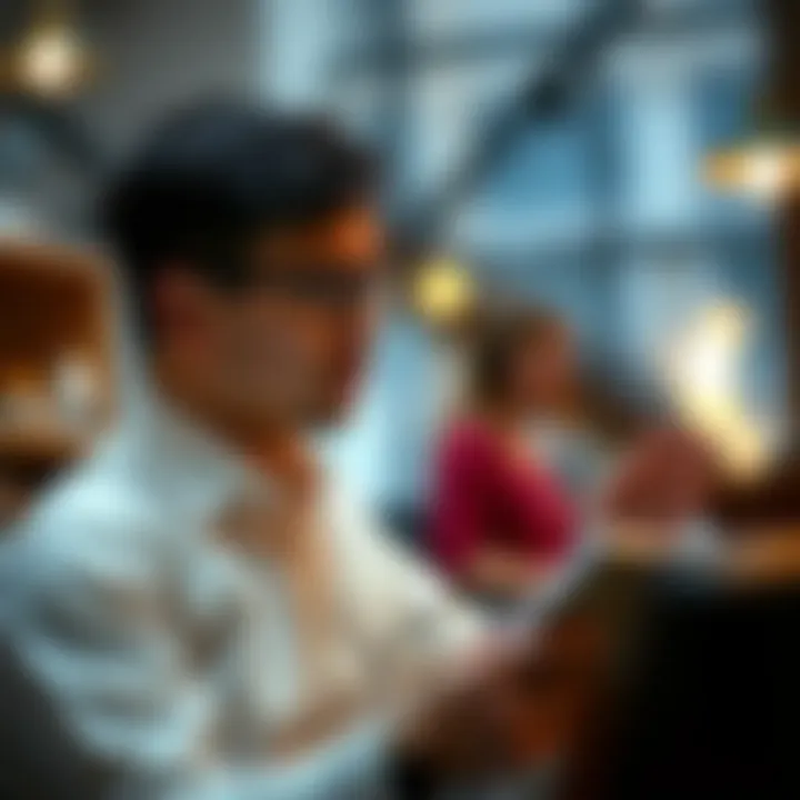 Financial analyst discussing investment strategies