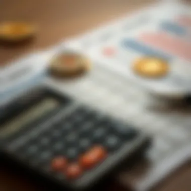 Investment Considerations in Currency Exchange A calculator and financial documents representing investment decisions