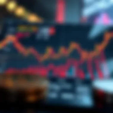 Market Trends and Currency Fluctuations An analytical chart illustrating market trends and fluctuations