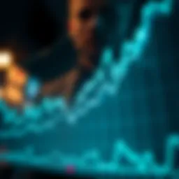 Graph illustrating crypto market trends