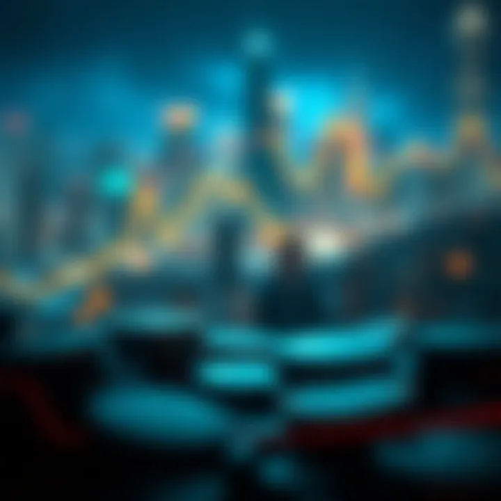 Graphical representation of crypto market trends