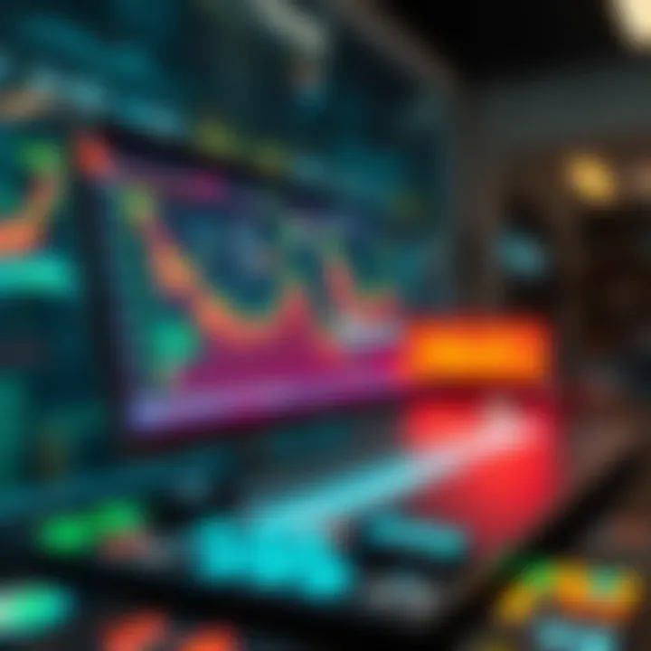 Conceptual illustration of future technology in crypto tracking