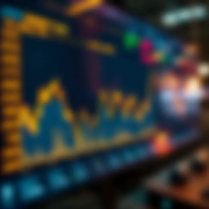 Market trends chart highlighting gold price fluctuations