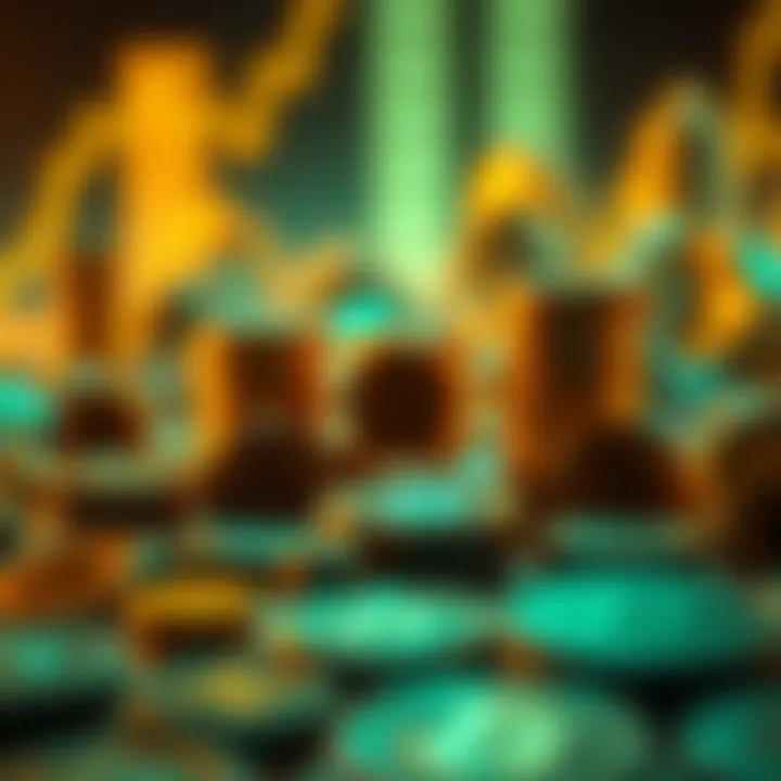 A conceptual image illustrating investment strategies in cryptocurrency