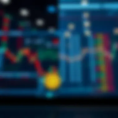 Contrasting Trading Environments A split image showing the contrast between cryptocurrency and stock trading environments