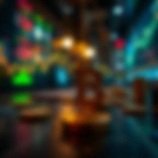 Visual representation of swing trading strategies in cryptocurrency