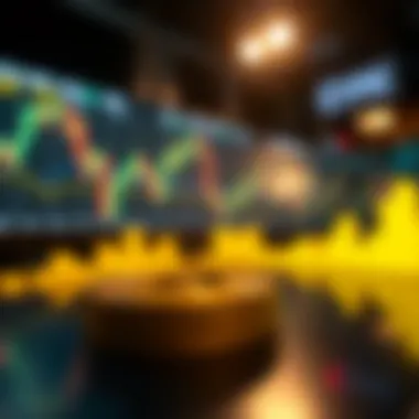 Bitcoin Market Dynamics Graphical representation of Bitcoin market trends and trading volume