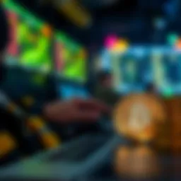 Conceptual illustration of self-directed IRAs and cryptocurrency investments