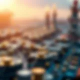 Blockchain Technology and Smart Contracts Illustration of blockchain technology facilitating smart contracts