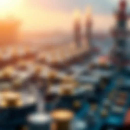 Blockchain Technology and Smart Contracts Illustration of blockchain technology facilitating smart contracts