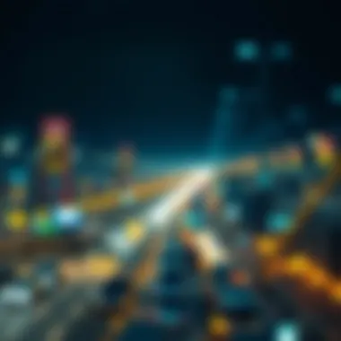 Impact of Smart Contracts Across Industries Visual representation of smart contracts transforming industries