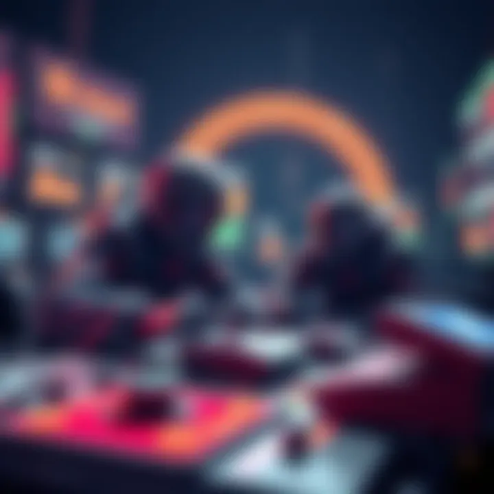 Mechanics of Play-to-Earn Games An illustration showcasing the mechanics of play-to-earn games.