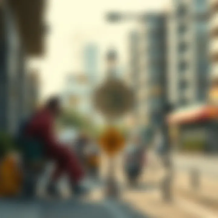 A conceptual illustration of decentralized applications interacting with daily life.