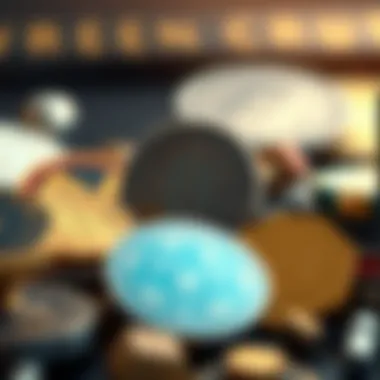 Diverse blockchain assets showcasing various token types