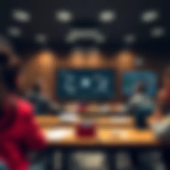 Virtual Classroom Discussion on Cryptocurrency Photo of a virtual classroom setting discussing cryptocurrency