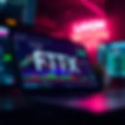 Visual representation of FTX trading platform interface