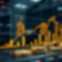 Graph illustrating the correlation between GBTC and Bitcoin prices