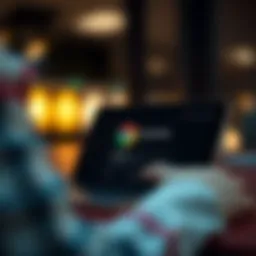 Visual representation of Google Wallet interface on Chrome