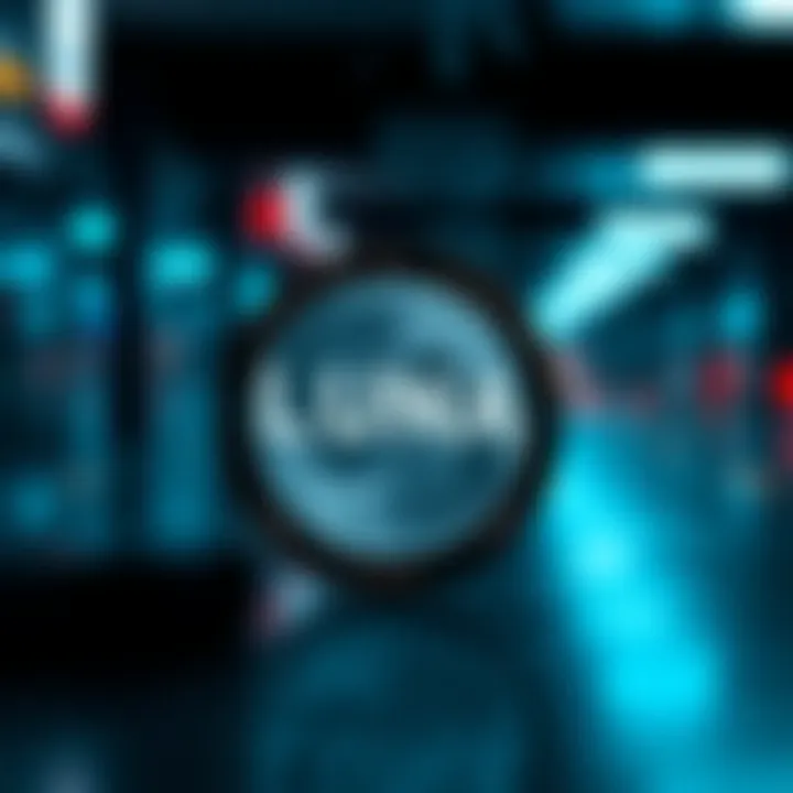 Visual representation of Luna cryptocurrency logo