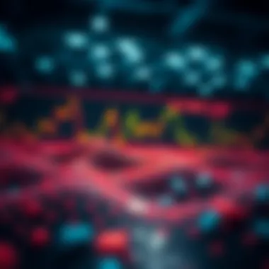 Visual representation of market volatility effects