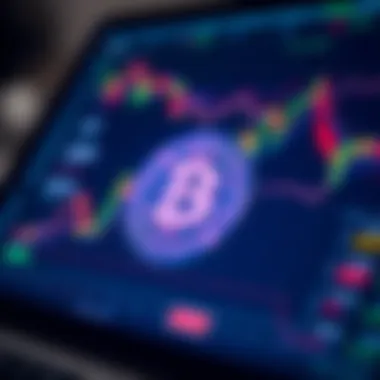 Visual representation of crypto investments tracking