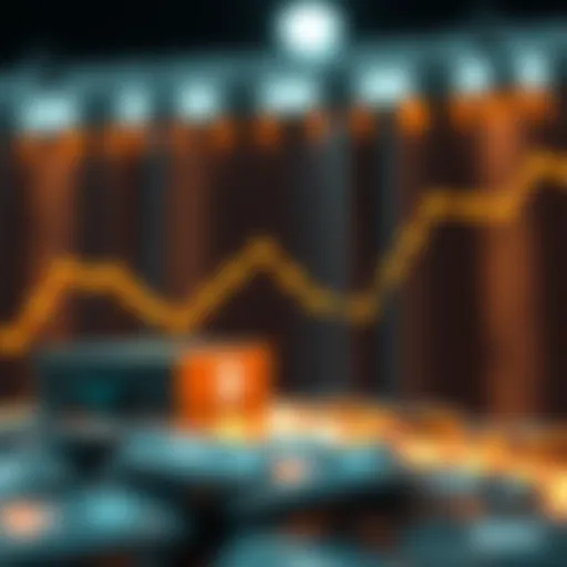 Conceptual representation of cash flow into blockchain