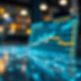 Visual representation of blockchain data analysis