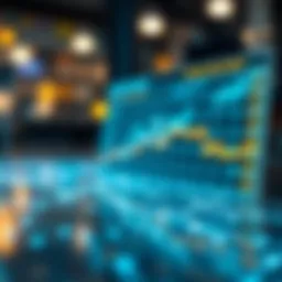 Visual representation of blockchain data analysis