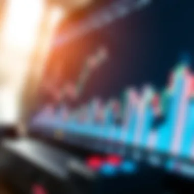 Bar chart illustrating trading volume changes in crypto