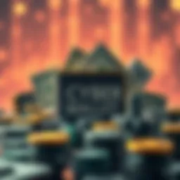 An illustration showcasing different types of cyber wallets