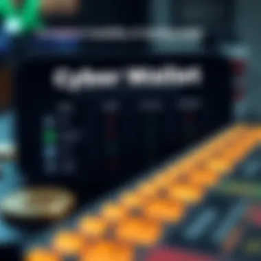 An infographic comparing usability of top cyber wallet brands