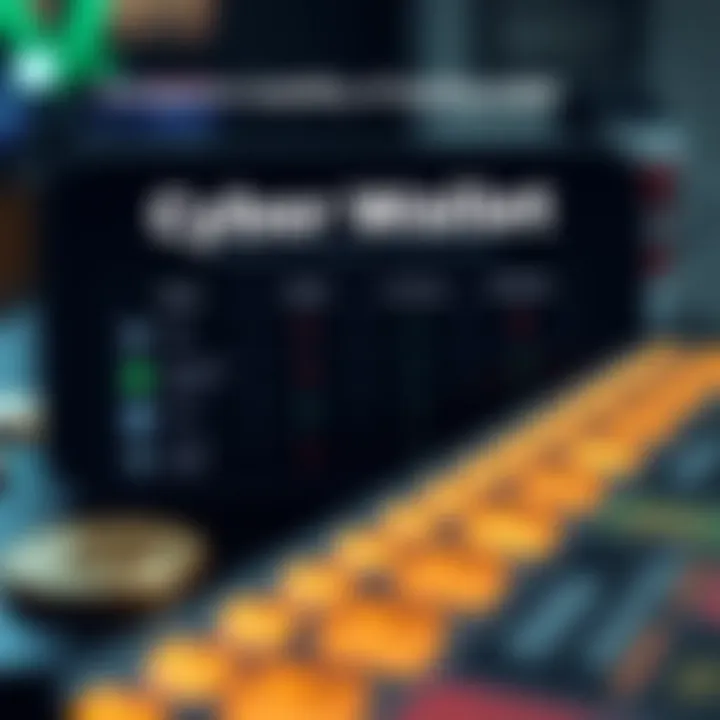 An infographic comparing usability of top cyber wallet brands