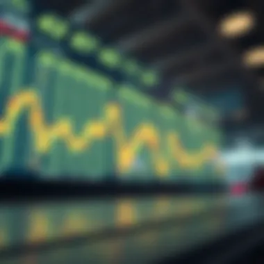 Visual representation of market volatility