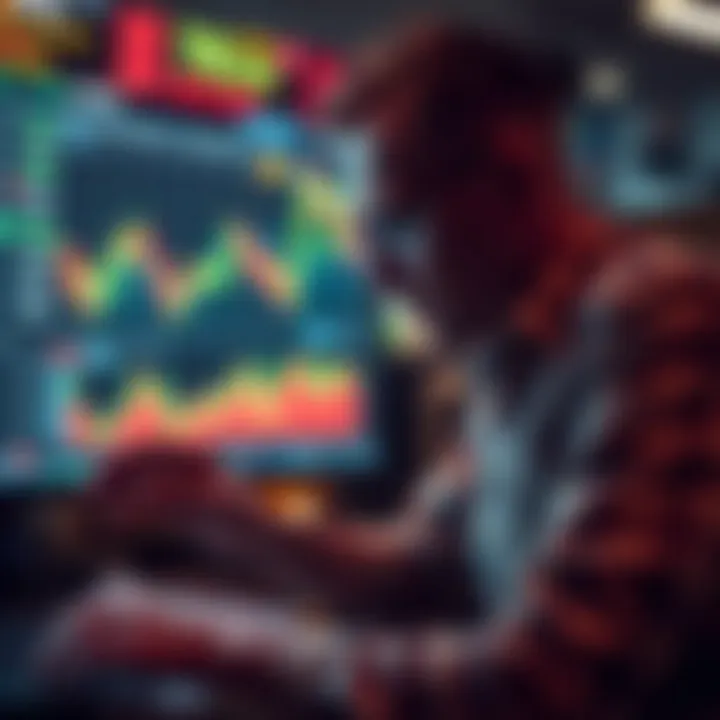 Trader analyzing market data