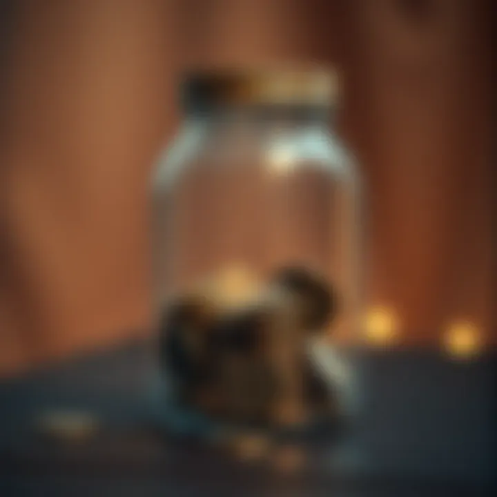 Psychology of Saving Symbolic image depicting the psychological effects of saving money in a jar