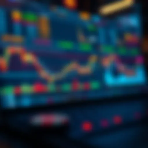 Visual representation of a cryptocurrency trading interface