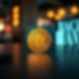 A representation of the golden token symbolizing its value in cryptocurrency.