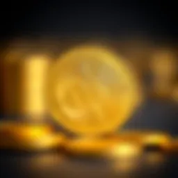 A vintage gold coin representing history and value